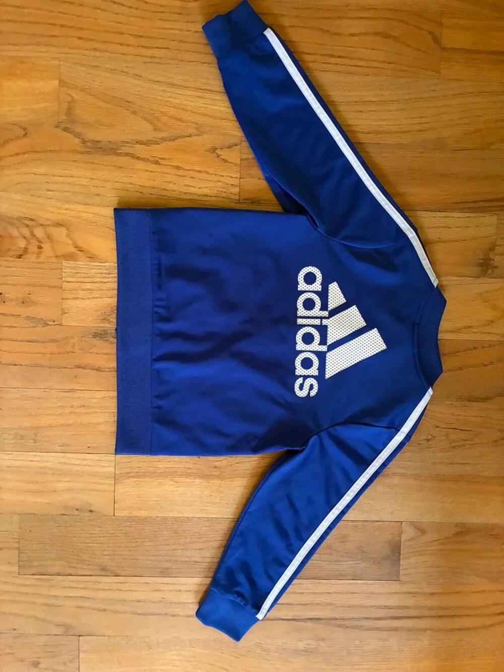 Adidas Kids 3T Royal Blue 3-Stripes Full Zip Track Jacket